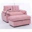 Fauteuil de loisir, fauteuil inclinable double, dossier réglable manuellement, accoudoirs rembourrés, port de charge USB latéral et support pour téléphone, livré avec un repose-pieds de rangement assorti-1658105747