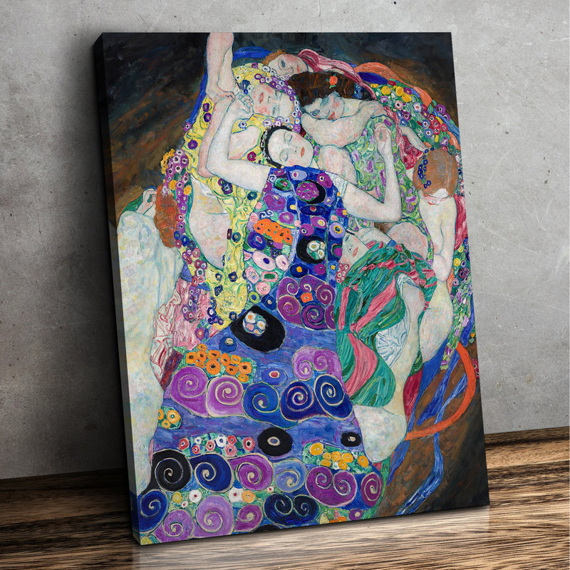La Vierge par Gustav Klimt Taille: 1,5, impression sur toile, estampe numérique, art mural pour la décoration intérieure