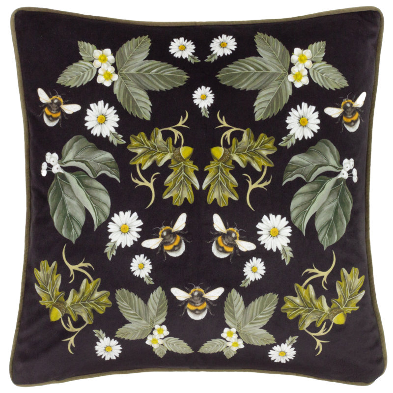 Rewis Floral Square Throw Pillow Cover