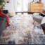 Tapis bleu / rouille-638247143