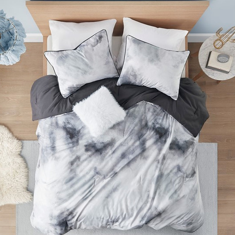 Multicolor Tie Dye Printed Bedding For King/ King - , Soft Fabric With Watercolor Filling, Machine Washable