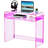 Diane 33.5'' W Rectangle Writing Desk, Modern Rectangle Acrylic Side Desk-1457902282
