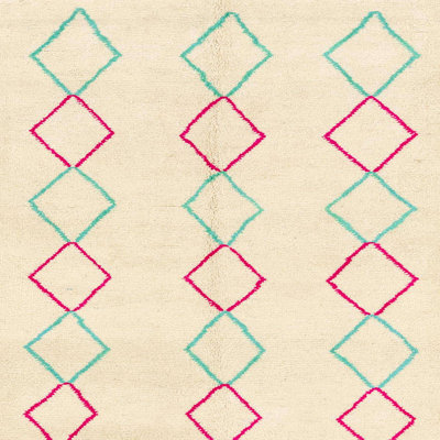Tapis décoratif multicolore à motif abstrait