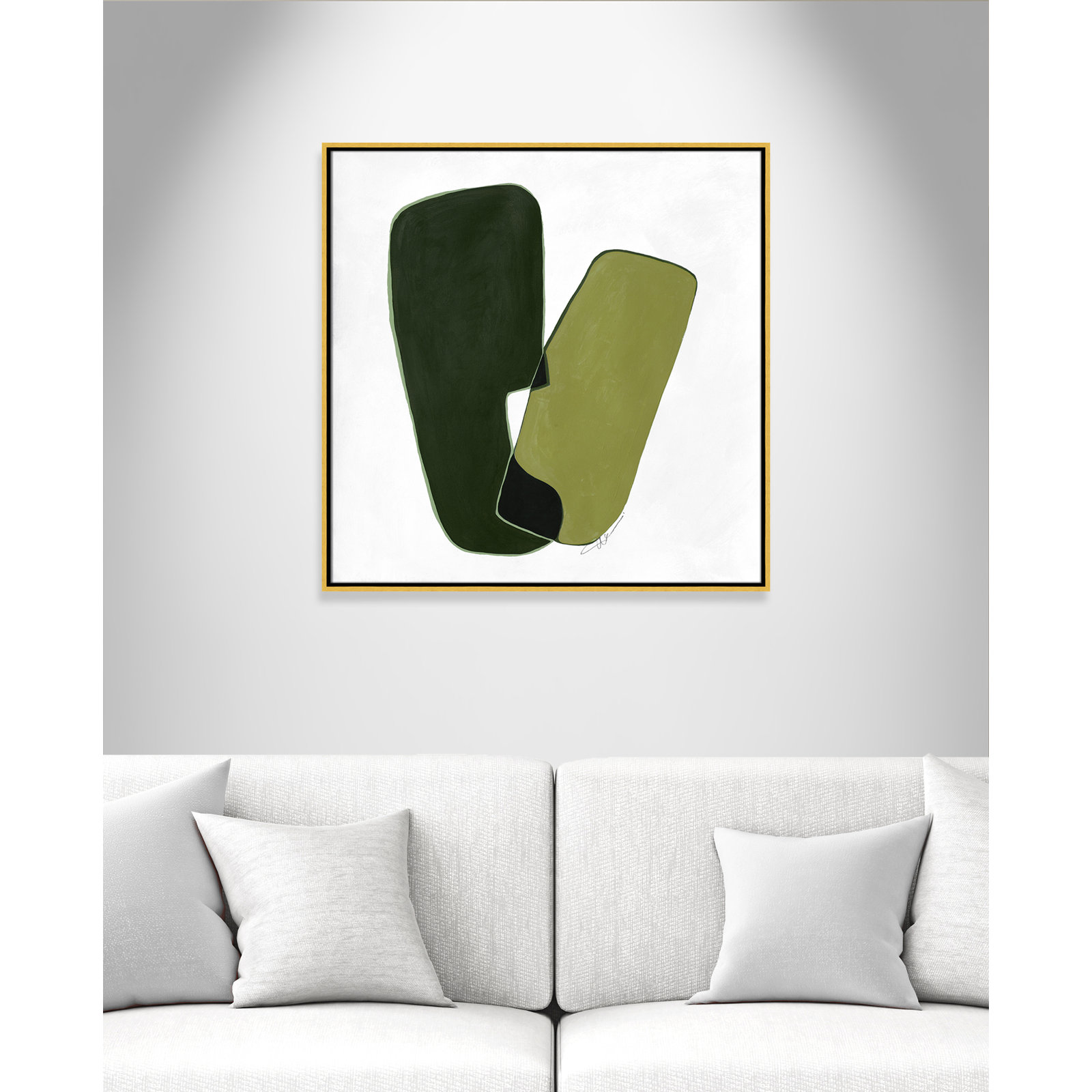 Unity II Print by , 31.5" H x 31.5" W, Gold