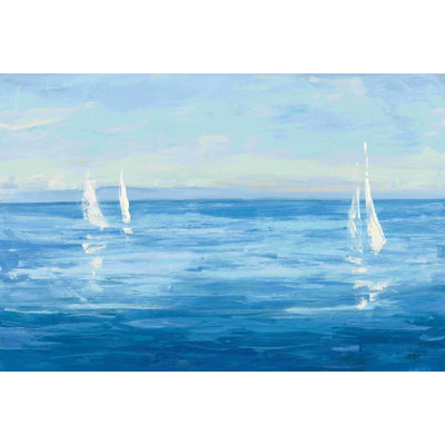 Voile ouverte avec turquoise