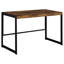 Bureau d'écriture antique en muscade avec base bronze industriel - améliore la productivité au travail