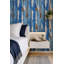 Papier peint effet bois vieilli, lames bleues, amovible, peinture écaillée, double rouleau-739928805
