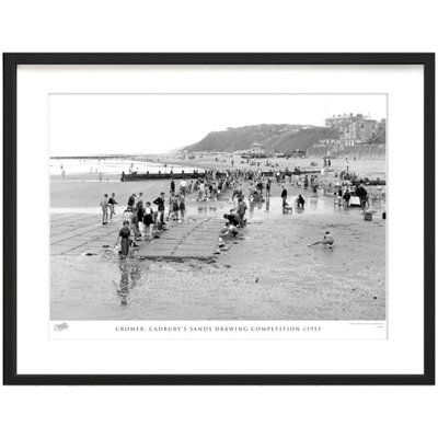 Cromer, Cadbury's Sands Drawing Competition C1955 by Francis Frith - Single Picture Frame Print