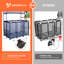 Yescom 49"x30"x61" Mesh Pool Storage Bin Cart Organizer Rolling Double Decker with Noodle Holder-1893154022
