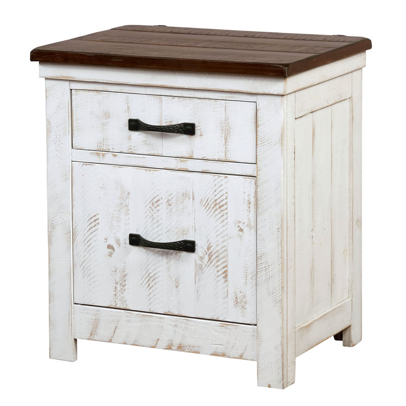 Glasco 24'' W Solid Wood Nightstand