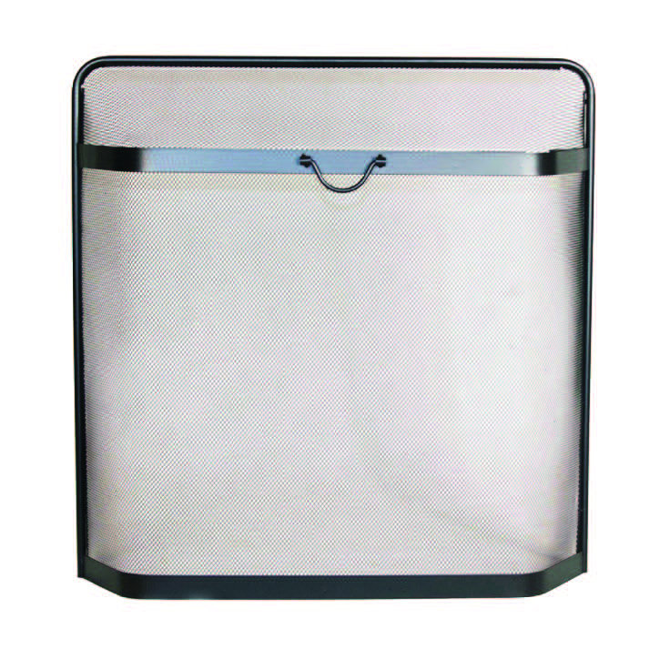 1 Panel Steel Fireplace Screen, 66cm H x 66cm W x 18cm D