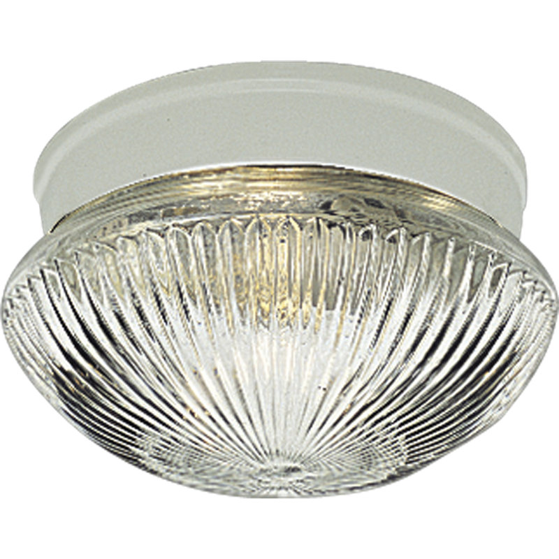 Aumiller Glass Flush Mount, White