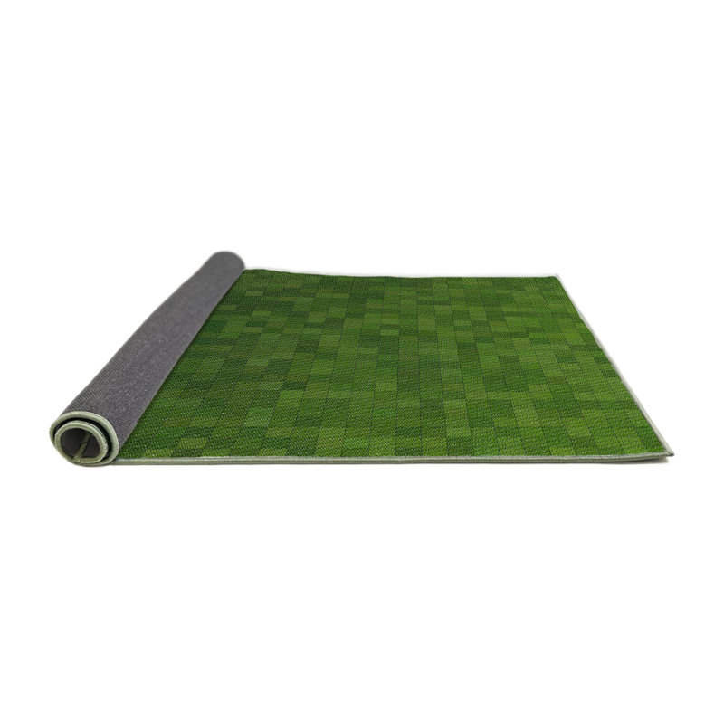 Tapis de zone verte à motifs légers, Rond 8 pi