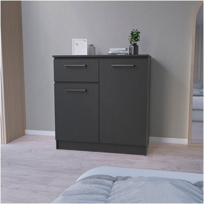 Commode Carlin, chambre à coucher, noir