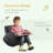 Sofa Rocking Chair With Side Pocket, PU Leather Toddler Armchair For  Grey