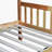 White Oak Rubber Wood Watsons-Over-Watsons Bunk Bed With Trundle – Convertible To Two Watsons Beds, Including Ladder And Safety Guardrails-633993513