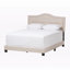 Lit très grand rembourré Manthey, beige clair, l 80,00 po x L 83,00 po x H 51,57 po Manthey-1712363464-1712363468