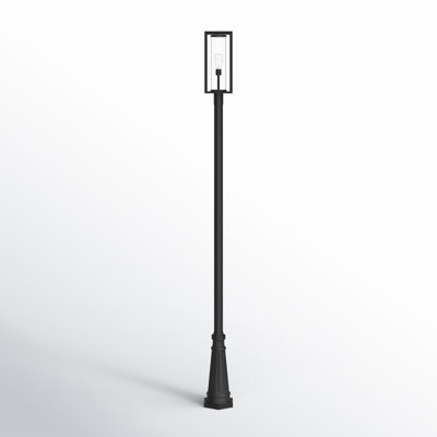 Bello Stained Glass Transparent Lamp Post (Full) Post Lantern