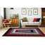 Tapis gris / rouge Antwonne-1334040090