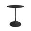 Table bistro ronde en acier et base piédestal 24 po avec chaises ergonomiques Kurv Bistro-945786823
