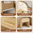 Jaseria Makeup Vanity Set with LED Lighted Mirror & Power Outlet, Vanity Table with 6 Storage Shelves for Bedroom-1593680850