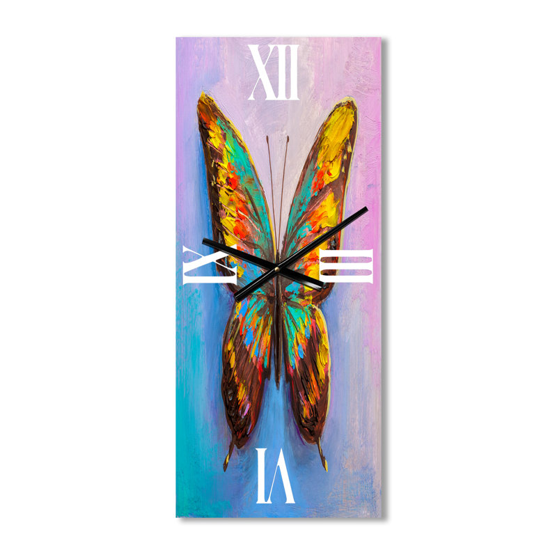 Magnifique horloge murale papillon, Petit
