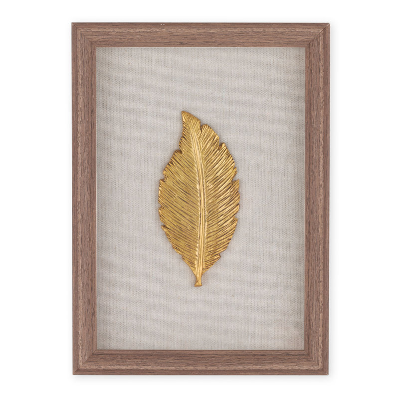 " Golden Leaves 2 Shadow Box "