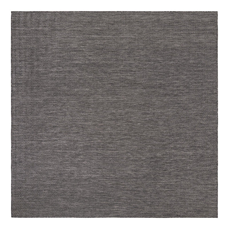 Tapis noir intérieur / extérieur Avaughn, Noir, Rectangle 10 pi x 14 pi 1 po