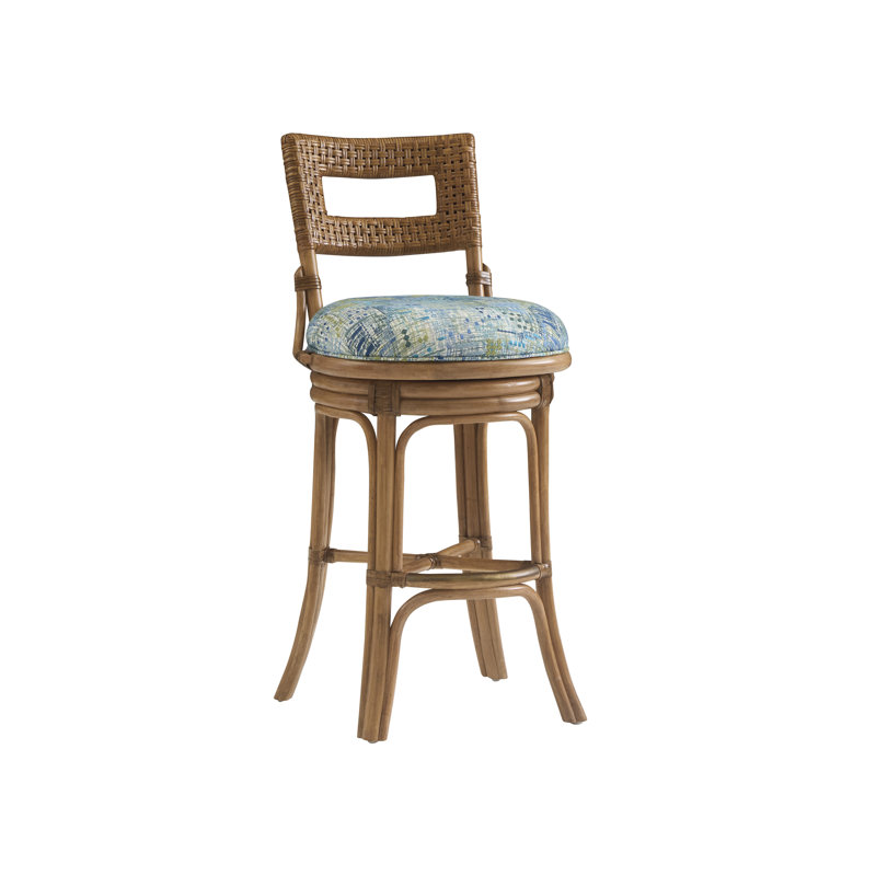 Tabouret pivotant Bay Harbor, Tabouret de bar (siège d'une hauteur de 30 po), Bleu