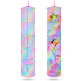 Basumee Stuffed Animals Net Or Hammock 2 Pcs Stuffed Animals Storage Toy Net Hammock For Stuffed Animals Organizer Mesh Hammock Kids Girls Room Decor