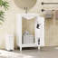 Petit meuble-lavabo avec lavabo en céramique Reylin-917456688