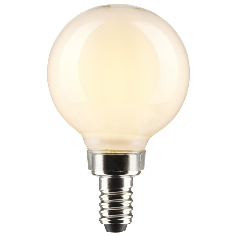 3 Watt (25 Watt Equivalent), G16.5 LED, Dimmable Light Bulb, E12/Candelabra Base, 4000K