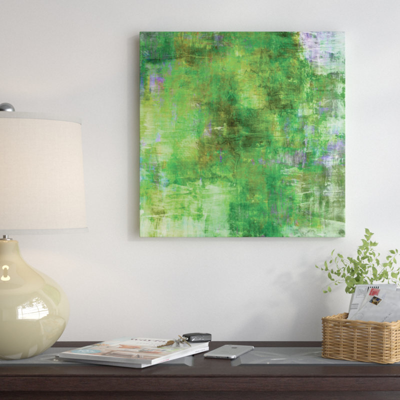 «In the Meadows», reproduction d'art sur toile tendue, H 18 po x l 18 po x P 1,5 po, Toile avec cadre noir, Pas de tapis