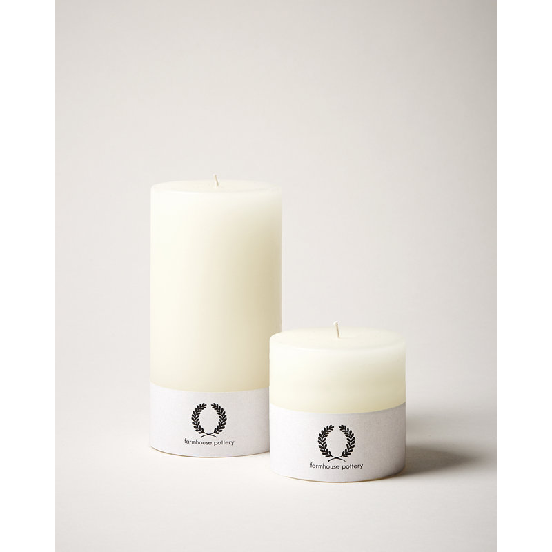 Pillar Candle - Ivory, 3" x 6"