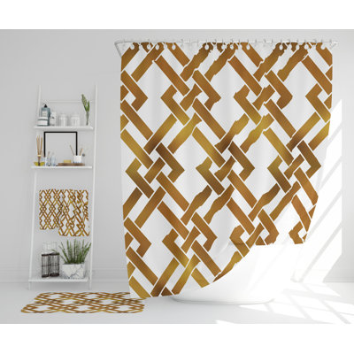 Neythan Polyester Shower Curtain Set
