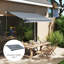 Outsunny 282cm W x 250cm D Polyester Cover Retractable Awning Fabric Replacement-111011427