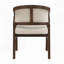 Chaise de salle à manger en bois avec dossier rembourré-2019708474
