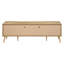 Support média 72 po stratifié noyer, aspect moderne, compartiments de rangement 72 po stratifié, éléments de design