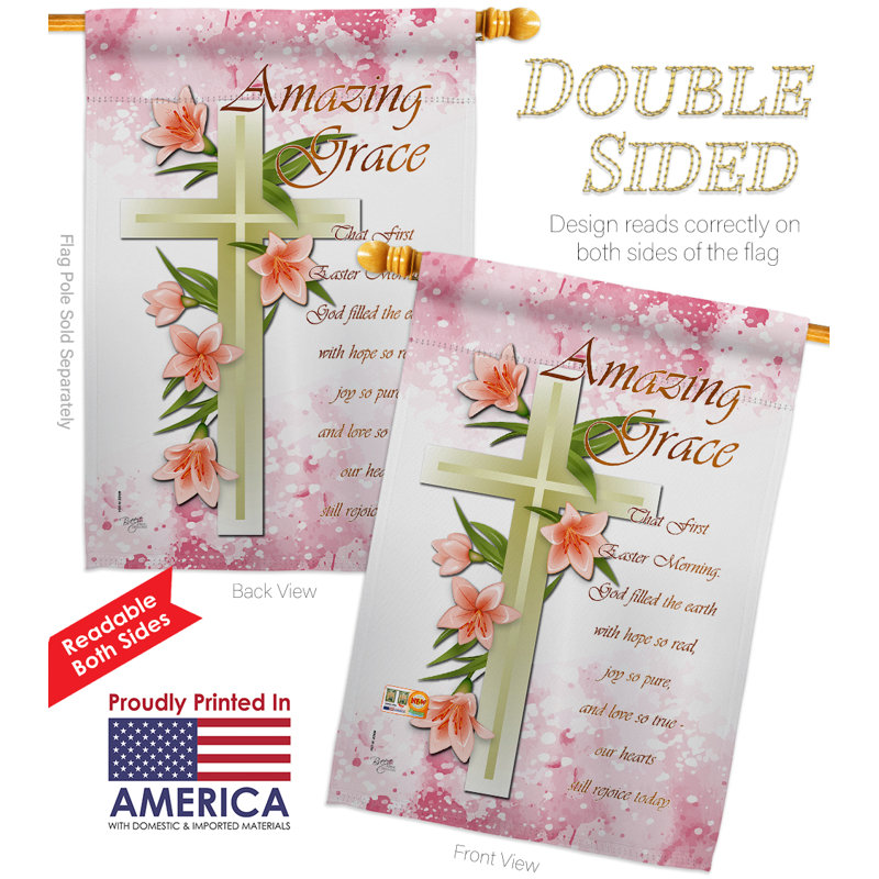 Double Sided 40'' H x 28'' W Polyester House Flag