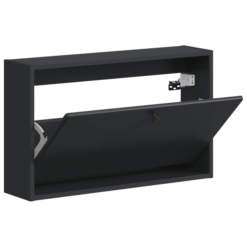 Shoe Storage, Black, 43 cm H x 71 cm W x 17 cm D