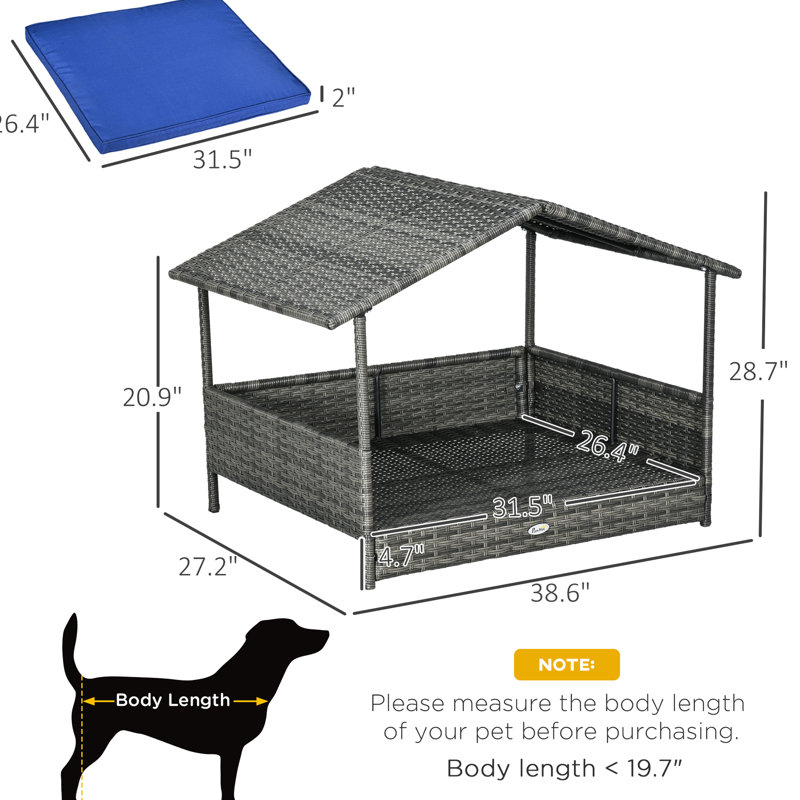 Niche pour chien d'extérieur Blue Canopy