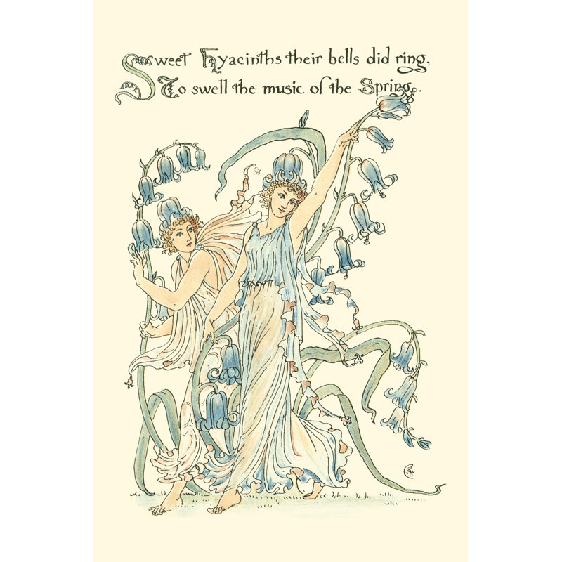 Shakespeares Garden II (Hyacinth) - Wrapped Canvas Print, 46cm H x 30cm W x 3.8cm D