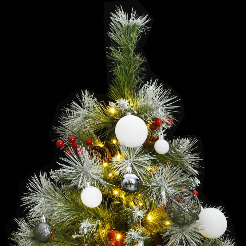 Arbre de Noël artificiel éclairé, 3,9 pi