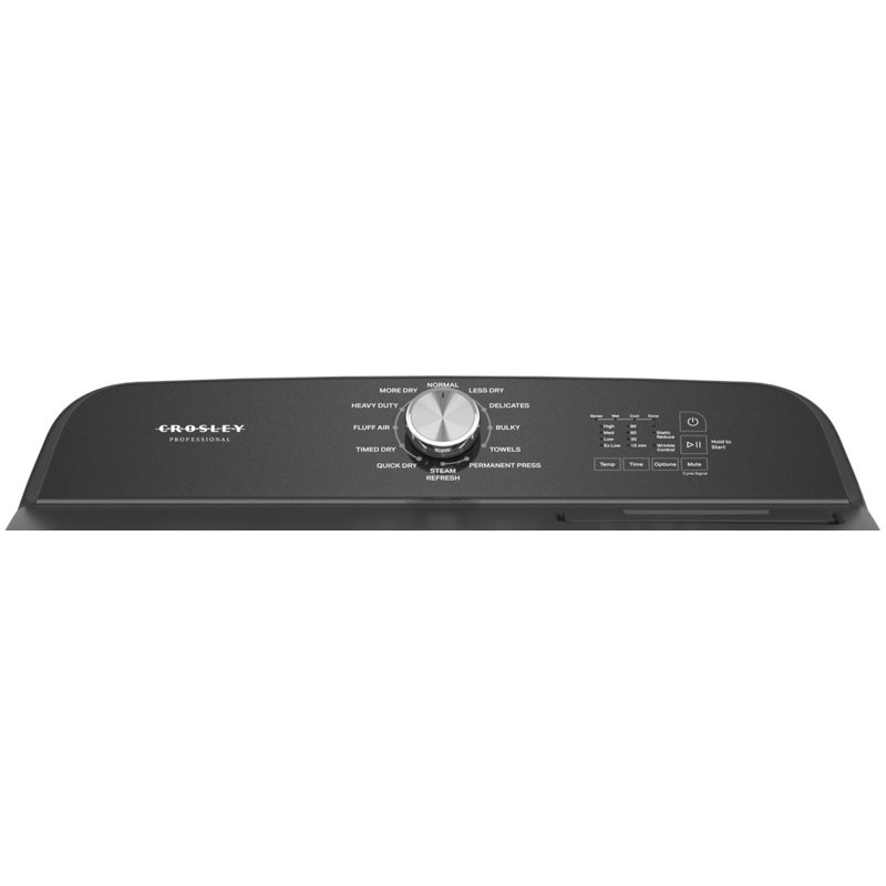 Crosley Professional 7.0 Cuft Dryer Volcano Black, Natural Gas