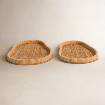 Handwoven Rattan Decorative Tray