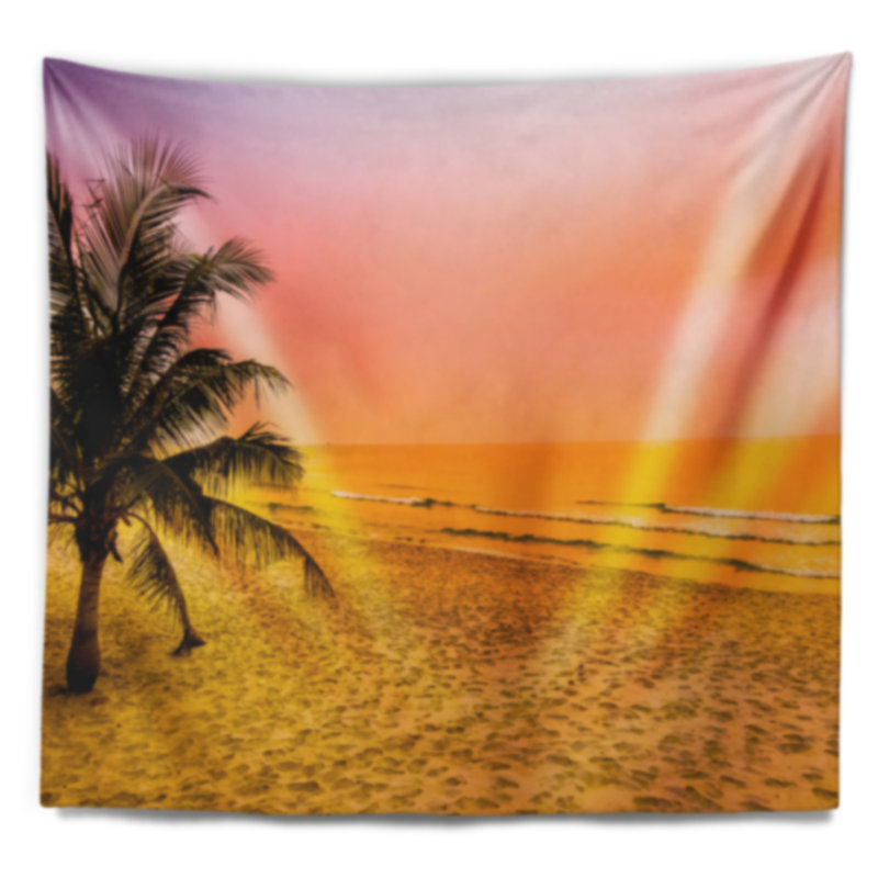 Tapisserie «Coconut Tree Silhouette», H 32 po x l 39 po