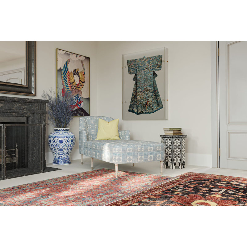 Rock My Classics Wool Oriental Area Rug in Pink, Rectangle 10' x 14'