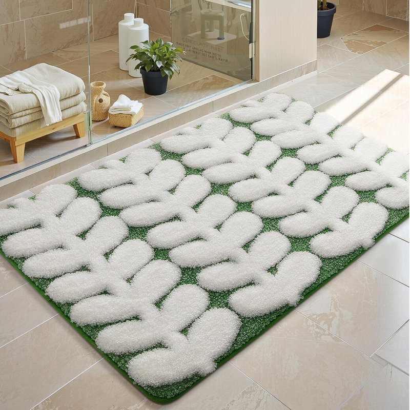 Bath Rug, 30" L x 17" W, Green