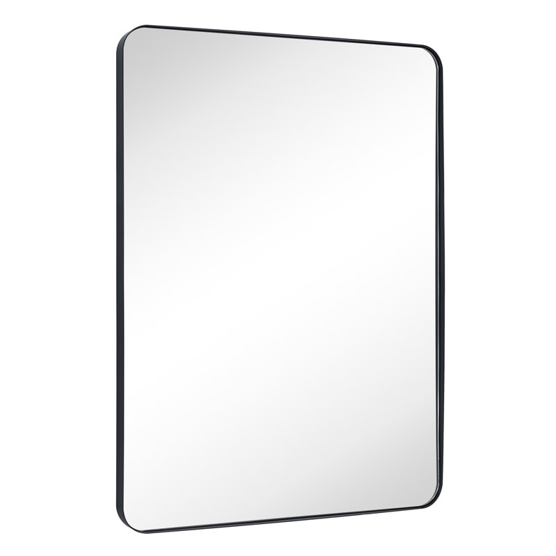 Miroir de salle de bain Kengston, Noir mat, 40 po x 30 po