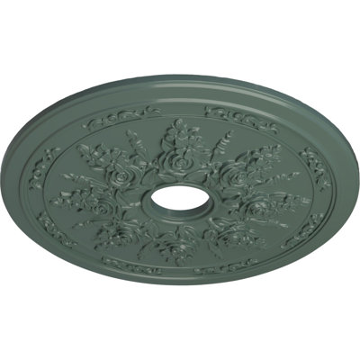 Endurathane Eryn Ceiling Medallion, 24 3/4"OD x 3 1/4"ID x 1 7/8"P (Fits Canopies up to 4"), Factory Primed